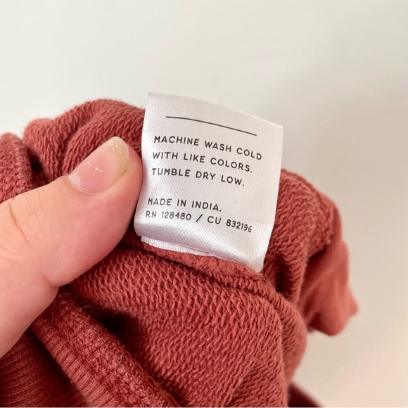 Pact Organic Cotton Jogger Sweatpants Burgundy - Picture 8 of 8